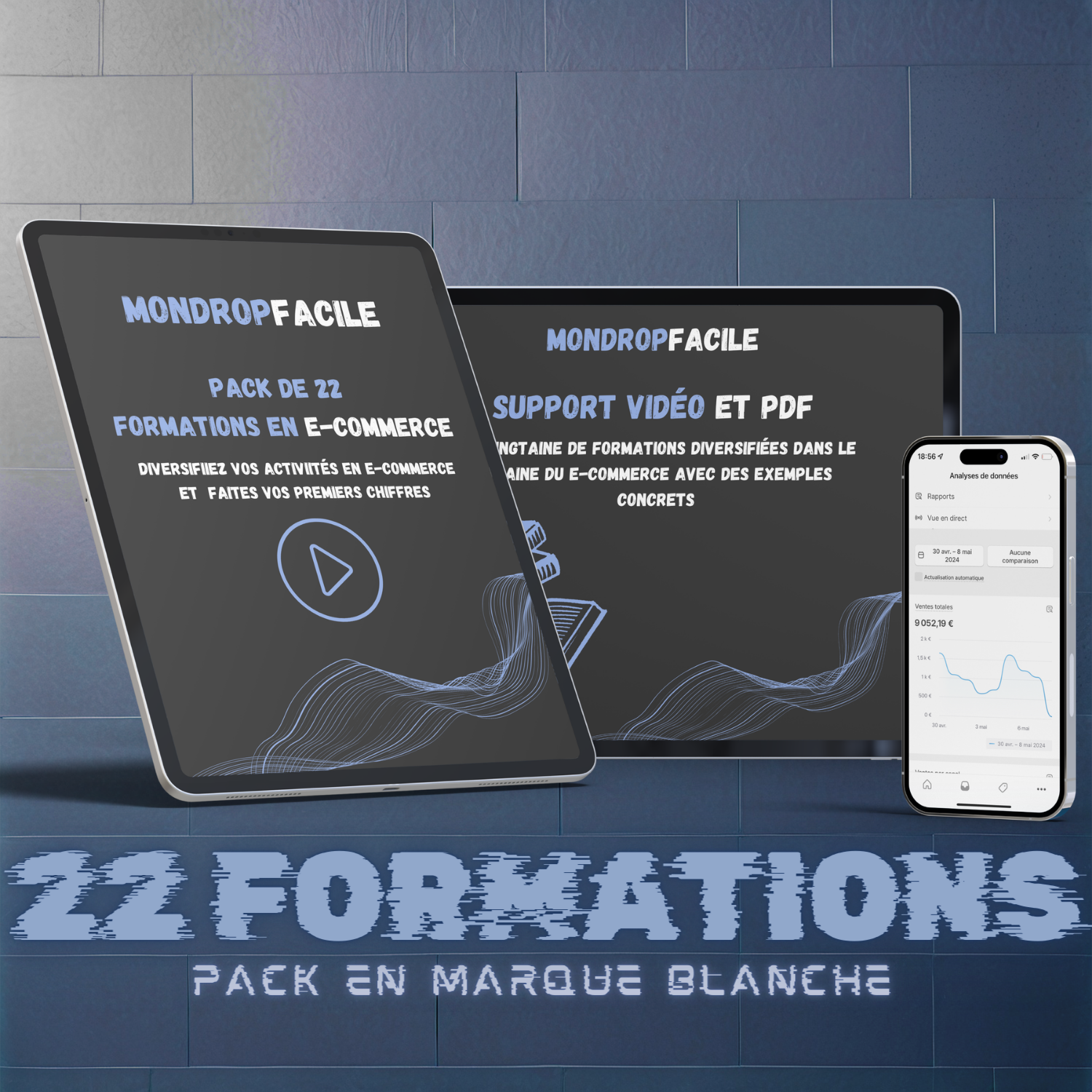 Pack de 22 formations en marque blanche